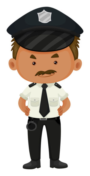 edmonton police black and white clipart